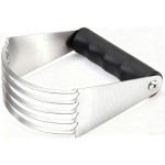 Dough Blender - Pastry Cutter Stainless Steel Butter Cutter, Pastry Blender for Easy Mixing, Pasta, Pie Crusts, Cake, Biscuits Baking Tools (Black)