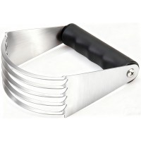 Dough Blender - Pastry Cutter Stainless Steel Butter Cutter, Pastry Blender for Easy Mixing, Pasta, Pie Crusts, Cake, Biscuits Baking Tools (Black)