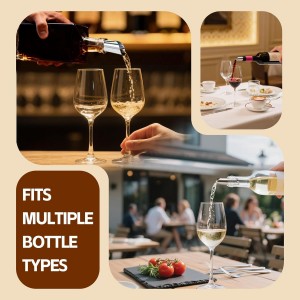 30Pcs Individually Wrapped Wine Pourer Discs, 3 Inch Disposable Anti-Drip Silver Pour Spouts for Liquor Bottles, Single-Use Design Prevents Flavor Mixing