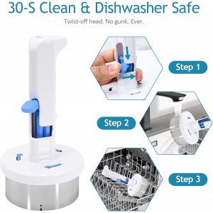 Stainless Steel Ice Cream Sandwich Maker,Ice Cream Sandwich Scoop,Ice Cream Scoop with Trigger,Easy Release Sandwich Cookie Scoops For Kitchen and Dessert Shop