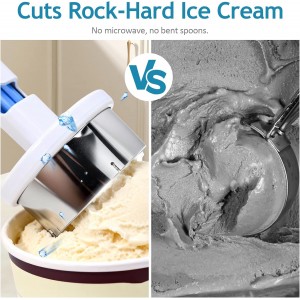 Stainless Steel Ice Cream Sandwich Maker,Ice Cream Sandwich Scoop,Ice Cream Scoop with Trigger,Easy Release Sandwich Cookie Scoops For Kitchen and Dessert Shop