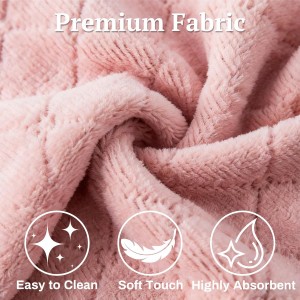 Microfiber Cleaning Cloths - Super Absorbent Streak-Free & Lint-Free Towels for Glass Kitchen & Home (Gray, Purple, Pink, Green) (6pcs)