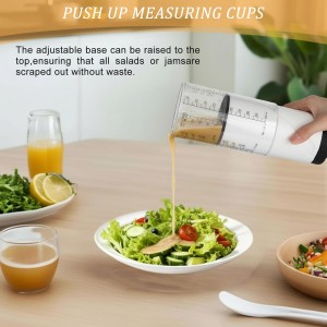 6 Pcs Adjustable Measuring Cup Set Include 2 Cup Measuring Cups 5 Pcs Measuring Spoons for Liquid Dry Semi-solid Ingredients, Metric Standard Units, Space-saving Kitchen Baking Tool