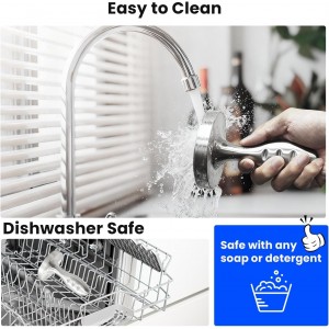 304 Stainless Steel Meat Pounder Tenderizer Tool, Solid Meat Pounder Flattener Comfort Handle, Heavy Duty Tenderizer Mallet for Steak, Beef, Chicken, Pork, Dishwasher Safe