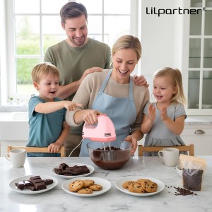 Hand Mixer Electric, Small Food Mixer 7 Speeds Handheld Blender, 304 *(2* Beater, 2*Dough Hook) Kitchen Blender for Cream, Cookies, Dishwasher Safe