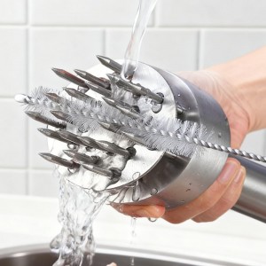 Meat Tenderizer Tool with 21 Sharp Needles,304 Stainless Steel,Retractable Safety Guard,Meat Piercing for Tenderizing Steak,Beef,Chicken,Pork,Turkey,Perfect for BBQ & Marinating,Dishwasher Safe