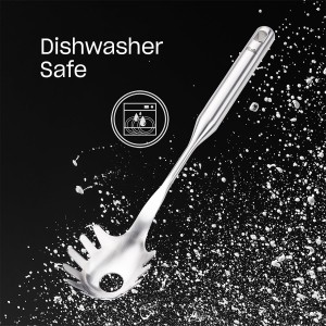 Fissler Essential Pasta Fork, 18/10 Stainless Steel Kitchen Utensil for Serving Pasta & Noodles, Ergonomic Handle, Dishwasher Safe