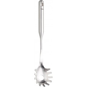 Fissler Essential Pasta Fork, 18/10 Stainless Steel Kitchen Utensil for Serving Pasta & Noodles, Ergonomic Handle, Dishwasher Safe