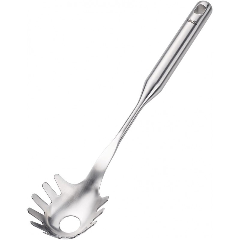 Fissler Essential Pasta Fork, 18/10 Stainless Steel Kitchen Utensil for Serving Pasta & Noodles, Ergonomic Handle, Dishwasher Safe