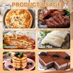 4 Pack Stainless Steel Pizza Servers with Wooden Handle, Pizza Cutter Cake Cutter Triangular Spade Pie Pastry Spatula for Tart, Dessert