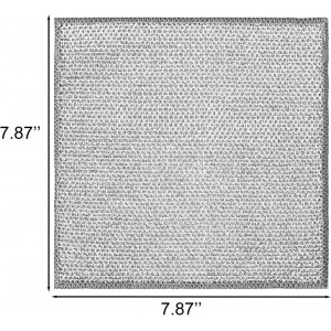 Double-Layer Steel Wire Cleaning Cloth - Non-Scratch Wire Dishcloth Rag Heavy Duty Scrub Pads Multi-Purpose Silver Mesh Scouring Pads for Dishes, Pots, Pans (10 pcs)