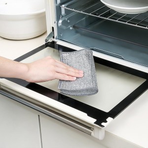 Double-Layer Steel Wire Cleaning Cloth - Non-Scratch Wire Dishcloth Rag Heavy Duty Scrub Pads Multi-Purpose Silver Mesh Scouring Pads for Dishes, Pots, Pans (10 pcs)