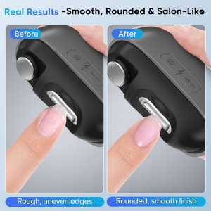 Electric Nail Clipper with LED Light & Nail Storage – Smart Rechargeable Fingernail & Toenail Trimmer for Seniors & Adults, One-Touch Quiet Nail Cutter (2026 Upgraded Version)