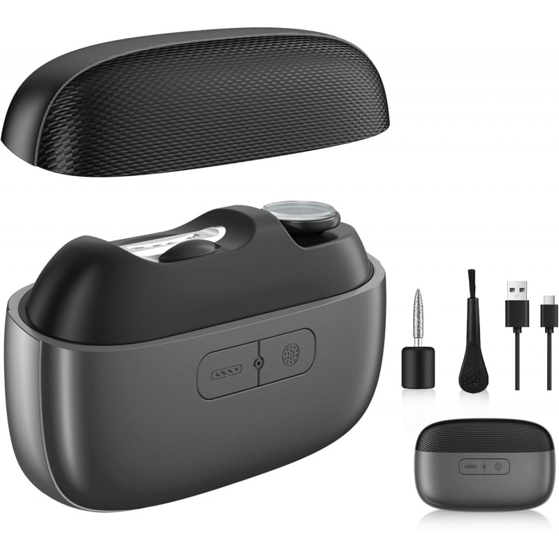 Electric Nail Clipper with LED Light & Nail Storage – Smart Rechargeable Fingernail & Toenail Trimmer for Seniors & Adults, One-Touch Quiet Nail Cutter (2026 Upgraded Version)