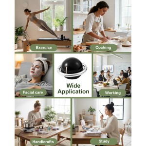 Kitchen Timer, 60-Minute Mechanical Timer with Magnetic Back - No Batteries Required - Loud Alarm, Wind Up Manual Time Countdown Reminder for Cooking, Baking, Exercise, Study, Working, Gaming, Black