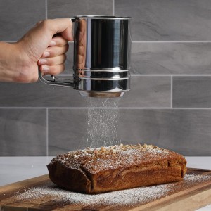 Oster Helmsdale 2 Cup Stainless Steel Flour Sifter for Baking for Crank Sifter
