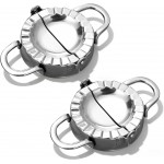 Stainless Steel Dumpling Ravioli Maker Press,2 Pack Pierogi Mold - Wonton Mould, Easy-tool for Dumpling Wrapper Dough Stamp Cutter Pastry Pie Making (2 pcs dumpling maker)