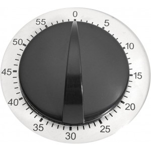 Kitchen Timer for Cooking, Mechanical Stainless Steel Chef Cooking Timer, Easy-to-Read 2.5” Dial, Loud Alarm Countdown Reminder for Cooking or Baking, No Batteries Required