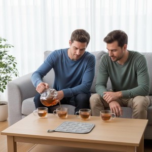 4 Pcs Kitchen Pot Holders, Hot Pads with Hanging Loops, Heat Resistant Pot Holders Oven Hot Pads for Kitchen Oven Pan Baking Cooking Potholders Accessories (Grey, 6.7inch)