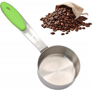 1/4 Cup Measuring Scoop, Stainless Steel...