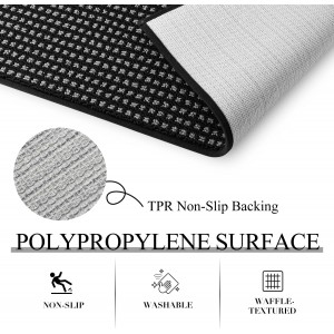 Kitchen Rugs,Non Slip Absorbent Kitchen Mats for Floor-Thick Stain Resistant Washable Kitchen Floor Mat Runner Carpet for Hallways,Entryway,Laundry Room,Sink(17