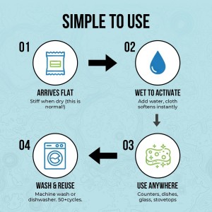 Swedish Dishcloths 12 Pack - Reusable Paper Towels for Kitchen, Absorbent Cellulose Sponge Cleaning Cloths, Washable Dish Rags, Quick Drying Kitchen Towels, Paper Towel Alternative by Organic Origin