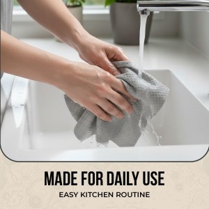 Swedish Dishcloths 12 Pack - Reusable Paper Towels for Kitchen, Absorbent Cellulose Sponge Cleaning Cloths, Washable Dish Rags, Quick Drying Kitchen Towels, Paper Towel Alternative by Organic Origin