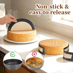 cobee 1 Set Silicone Baking Mat For Springform Pan, 9 Inch Nonstick Silicone Mats Pie Crust Protector, Prevent Cake From Sticking To Bottom And Side For Cheesecake Pan