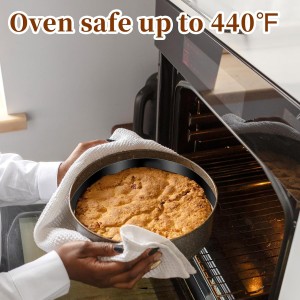 cobee 1 Set Silicone Baking Mat For Springform Pan, 9 Inch Nonstick Silicone Mats Pie Crust Protector, Prevent Cake From Sticking To Bottom And Side For Cheesecake Pan