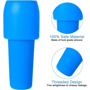 8Pcs Silicone Wine Stopper Reusable Bottle Stoppers Sealed Soft Wine Stoppers Unbreakable Bottle Cover Caps Beer Champagne Stopper Glass Sealer Covers for Keeping Soda Drink Whiskey Fresh