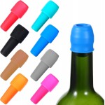 8Pcs Silicone Wine Stopper Reusable Bottle Stoppers Sealed Soft Wine Stoppers Unbreakable Bottle Cover Caps Beer Champagne Stopper Glass Sealer Covers for Keeping Soda Drink Whiskey Fresh