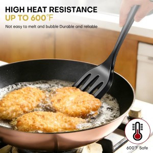 3 Pieces Silicone Spatula, Pacifier-Grade Silicone Spatulas Set Heat Resistant 600℉ for Food Safety, Premium Non-Stick Silicone Solid Turner BPA Free for Cooking, Enhances Cooking Comfort