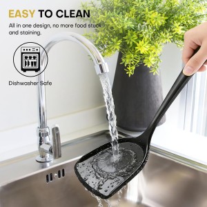 3 Pieces Silicone Spatula, Pacifier-Grade Silicone Spatulas Set Heat Resistant 600℉ for Food Safety, Premium Non-Stick Silicone Solid Turner BPA Free for Cooking, Enhances Cooking Comfort