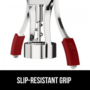 GORILLA GRIP Wine Opener, Red and Ice Cube Bin, Red Bundle