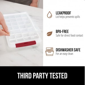 GORILLA GRIP Wine Opener, Red and Ice Cube Bin, Red Bundle