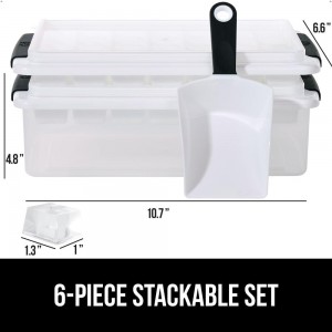 GORILLA GRIP Wine Opener, Black and Ice Cube Bin, Black Bundle