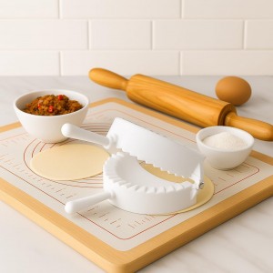 Empanada Maker Press 6 inch - Mold Ravioli Dumpling Tortilla Folder - Quesadilla - Empanadas, Pierogi, Samosa, Calzone, Momo Mold - Extra Large