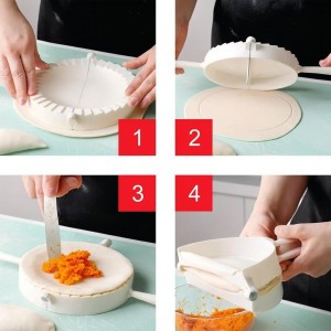 Empanada Maker Press 6 inch - Mold Ravioli Dumpling Tortilla Folder - Quesadilla - Empanadas, Pierogi, Samosa, Calzone, Momo Mold - Extra Large