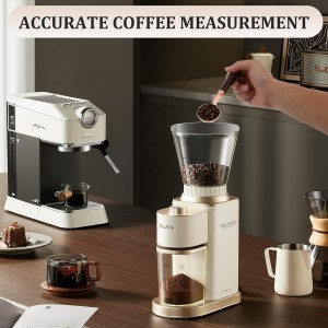 2Pcs Coffee Scoop for Ground Coffee, 6.57 Inch Coffees Scoop 1 Tablespoon, Wooden Handle Measuring Spoon for Ground Coffees & Tea