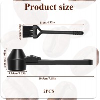 Coffee Scoop & Funnel for Reusable Refillable Coffee Pods Scoop with Funnel for Ground Coffees Mess-Free Measuring Spoon 2 Tablespoon Capacity Scooper Tea without Spilling with a Brush