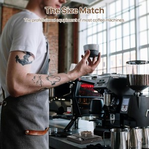 Meilen Mini Espresso Coffee Scale with Timer - 0.1g Precise, USB Rechargeable, 6 Weight Units, 2kg Digital Scale for Espresso, Pour Over, Drip, Kitchen (2kg Black 1 Pack)