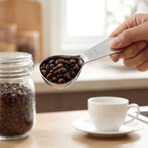 2PCS 30ml Stainless Steel Coffee Scoop, 2 Tablespoon Measuring Spoons, Coffee Scooper for Ground Coffees, Suger, Bean, Tea, Flour, Short Handle, Dishwasher Safe