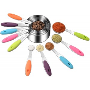 Measuring Cups and Spoons Set 304 Stainl...