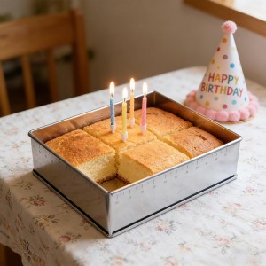 Adjustable Rectangle Mousse Cake Ring Mold,Large Square Springform Stainless Steel Baking Mould,Tiramisu Frame Big Size ，Heavy Duty Baking Accessories