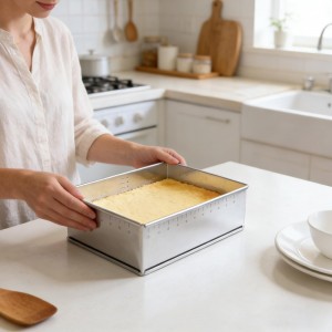 Adjustable Rectangle Mousse Cake Ring Mold,Large Square Springform Stainless Steel Baking Mould,Tiramisu Frame Big Size ，Heavy Duty Baking Accessories