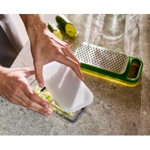 Joseph Joseph Multi-Grate & Store Cheese Grater & Zester Set, 3-in-1 Box Grater with Food Storage Container