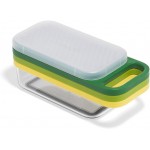 Joseph Joseph Multi-Grate & Store Cheese Grater & Zester Set, 3-in-1 Box Grater with Food Storage Container