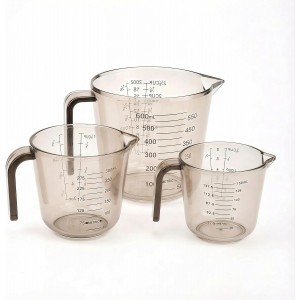 Measuring Cup Set, 3PCS Plastic Liquid M...