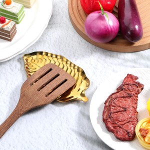 Leaf Spoon Rest for Kitchen Counter, 7.09Inch Leaf Shaped Spoon Holder, Elegant Trinket Dish, Stainless Steel Utensil Rack for Living Room, Bathroom, and Nightstand Decor Jewelry Storage