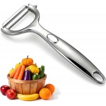 Premium Vegetable Peelers with Swivel Blade - Ultra Sharp 420 Stainless Steel Potato Apple Peeler, Ergonomic Handle & Potato Eye Remover, Dishwasher Safe